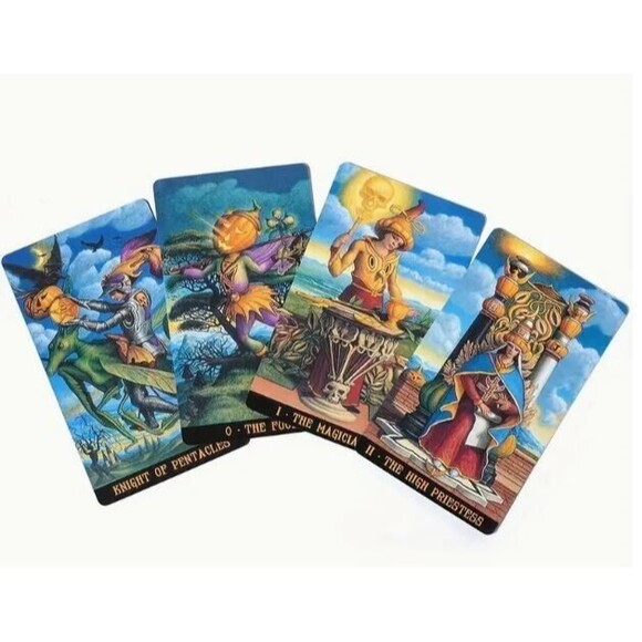 Jack O' Lantern Tarot Deck Halloween Pumpkin Cards Standard Edition Guidebook - Picture 6 of 8